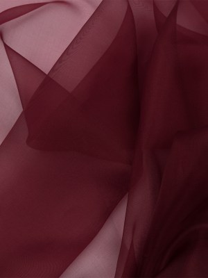 Silk Organza 44″ – Maroon – Premium Collection Silk Organza 44″ – Maroon – Premium Collection