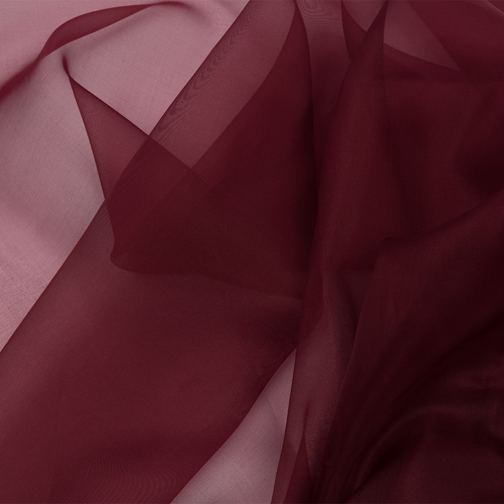 Silk Organza 44″ – Maroon – Premium Collection Silk Organza 44″ – Maroon – Premium Collection