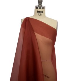 Silk Organza 44″ – Mahogany – Premium Collection Silk Organza 44″ – Mahogany – Premium Collection