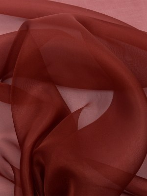 Silk Organza 44″ – Mahogany – Premium Collection Silk Organza 44″ – Mahogany – Premium Collection