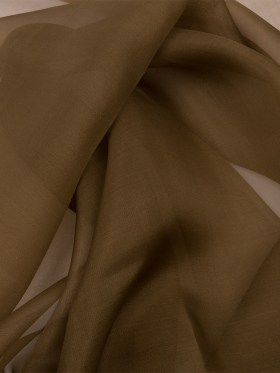 Silk Organza 44″ – Dark Olive – Premium Collection Silk Organza 44″ – Dark Olive – Premium Collection