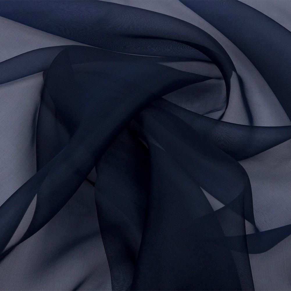 Silk Organza 44″ – Navy – Premium Collection Silk Organza 44″ – Navy – Premium Collection