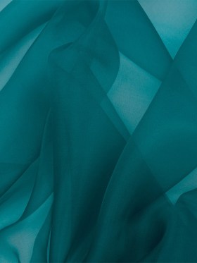 Silk Organza 44″ – Deep Teal – Premium Collection Silk Organza 44″ – Deep Teal – Premium Collection