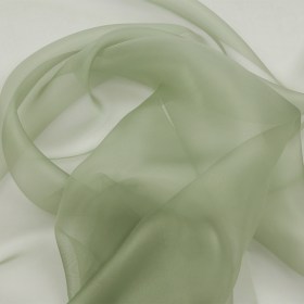 Silk Organza 44″ – Oil Green – Premium Collection Silk Organza 44″ – Oil Green – Premium Collection