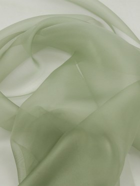 Silk Organza 44″ – Oil Green – Premium Collection Silk Organza 44″ – Oil Green – Premium Collection