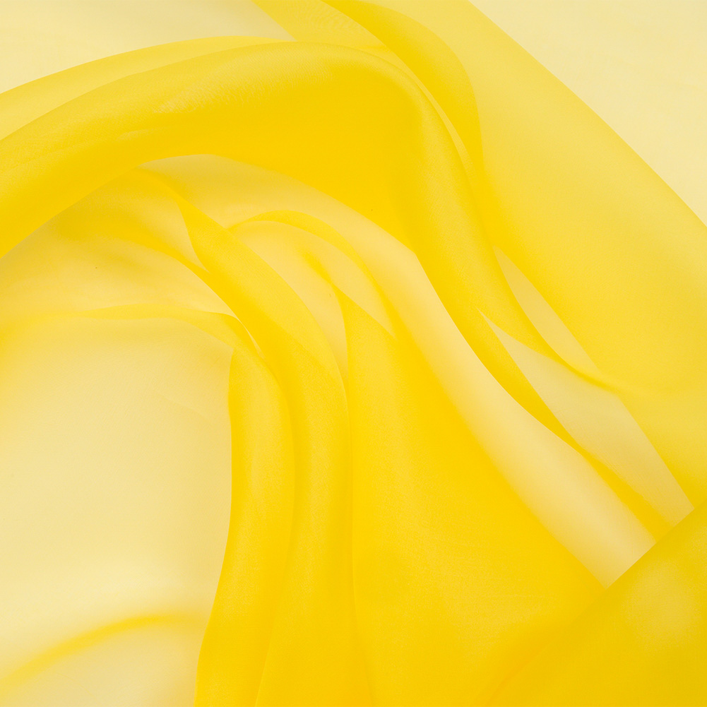 Silk Organza 44″ – Buttercup Yellow – Premium Collection Silk Organza 44″ – Buttercup Yellow – Premium Collection