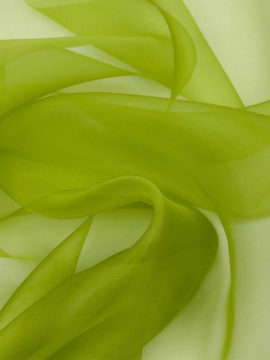 Silk Organza 44″ – Peridot Green – Premium Collection Silk Organza 44″ – Peridot Green – Premium Collection