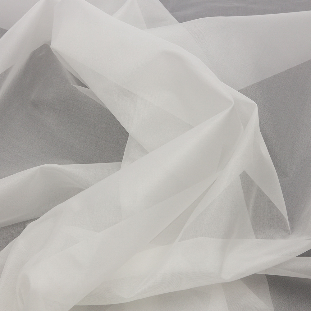 Silk Organza 54″ – Whisper White – Premium Collection Silk Organza 54″ – Whisper White – Premium Collection