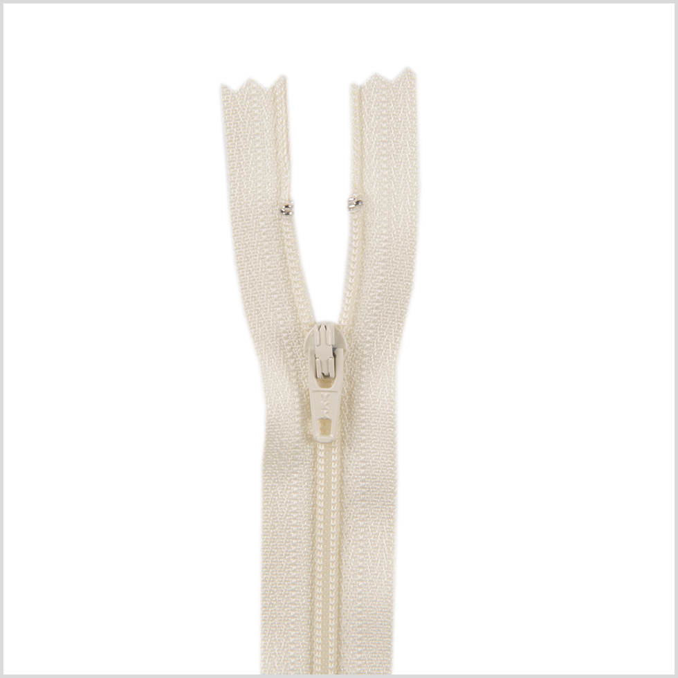 Regular Zipper 24″ by YKK – 121 Cream Regular Zipper 24″ by YKK – 121 Cream