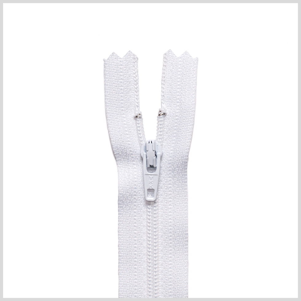 Regular Zipper 24″ by YKK – 501 White Regular Zipper 24″ by YKK – 501 White