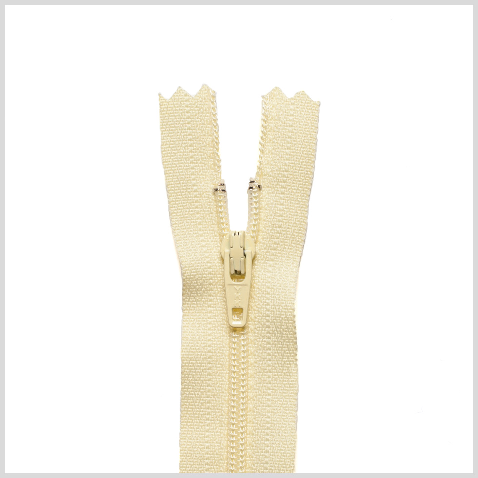 Regular Zipper 24″ by YKK – 054 Pale Yellow Regular Zipper 24″ by YKK – 054 Pale Yellow