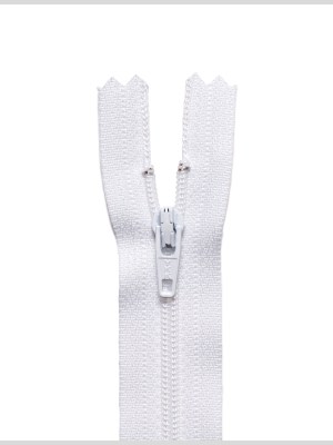 Regular Zipper 9″ by YKK – 501 White Regular Zipper 9″ by YKK – 501 White