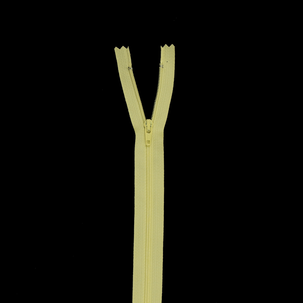 Regular Zipper 9″ by YKK – 503 Pale Yellow Regular Zipper 9″ by YKK – 503 Pale Yellow