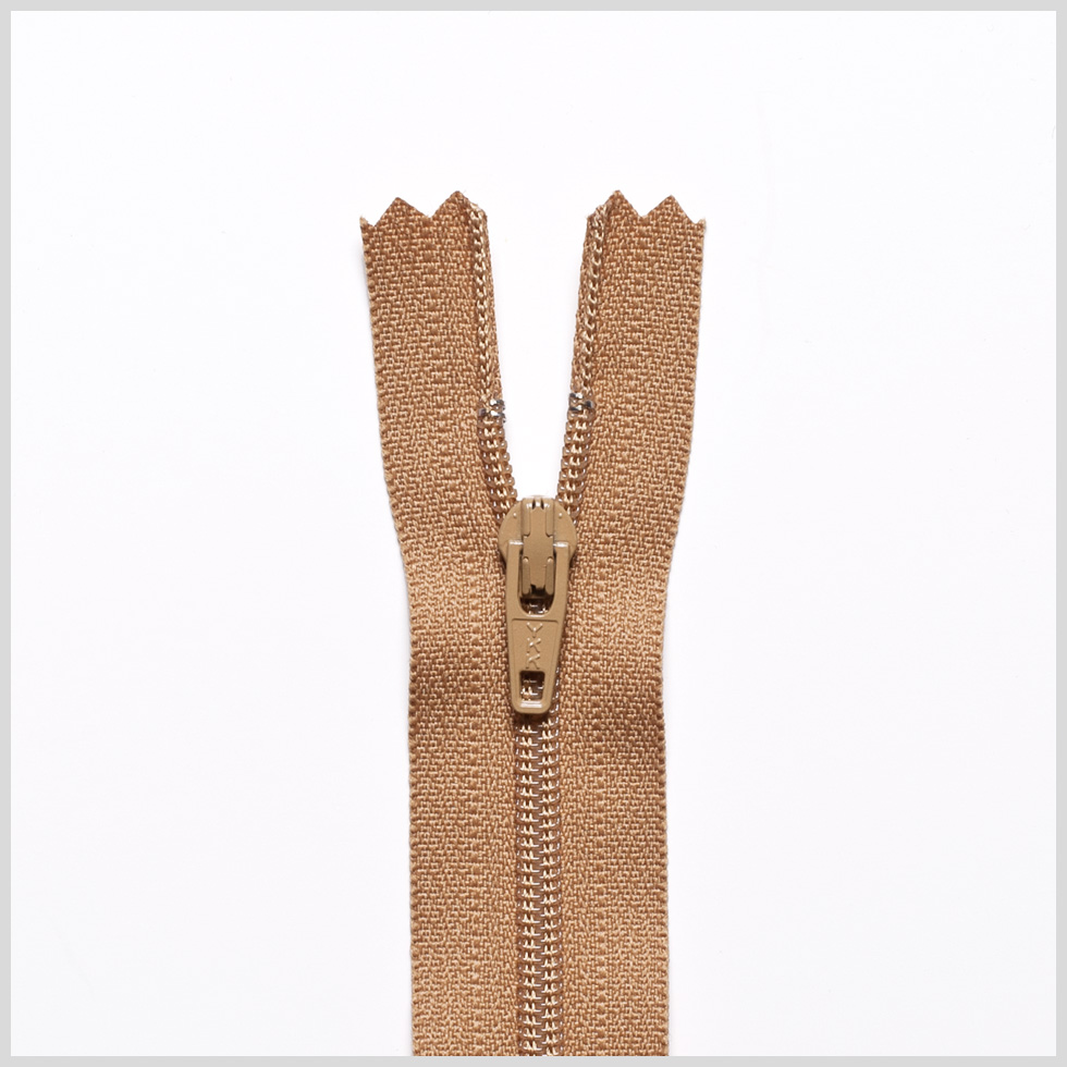 Regular Zipper 9″ by YKK – 508 Dark Camel Regular Zipper 9″ by YKK – 508 Dark Camel