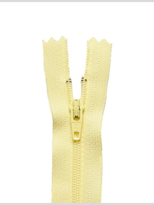 Regular Zipper 9″ by YKK – 054 Pale Yellow Regular Zipper 9″ by YKK – 054 Pale Yellow