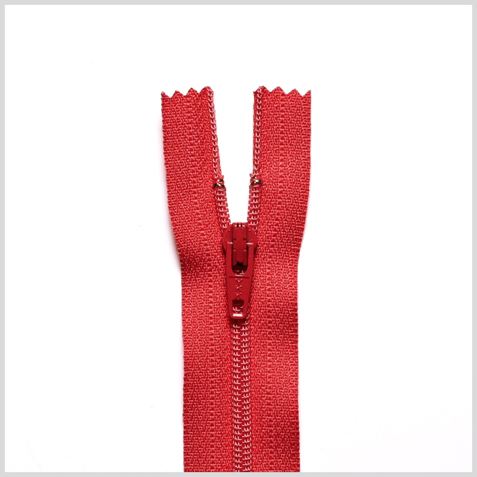 Regular Zipper 9″ by YKK – 820 Bright Red Regular Zipper 9″ by YKK – 820 Bright Red