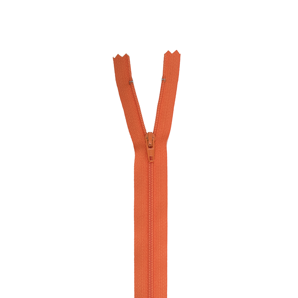 Regular Zipper 9″ by YKK – 849 Flame Orange Regular Zipper 9″ by YKK – 849 Flame Orange