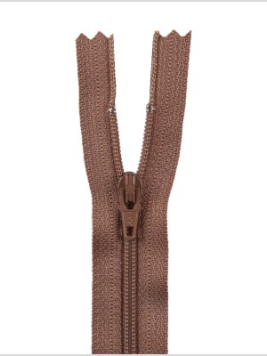 Regular Zipper 9″ by YKK – 854 Brown Olive Regular Zipper 9″ by YKK – 854 Brown Olive