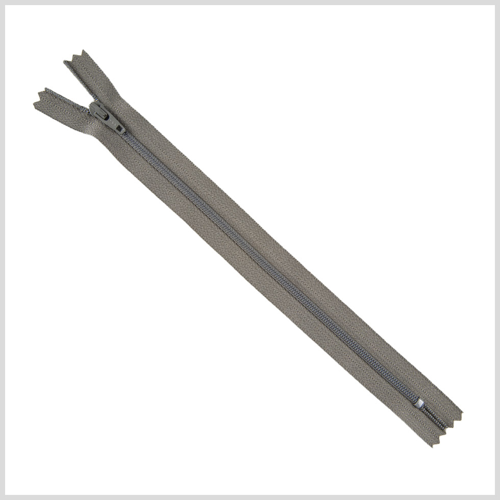 Regular Zipper 9″ by YKK – 860 Dirty Gray Regular Zipper 9″ by YKK – 860 Dirty Gray