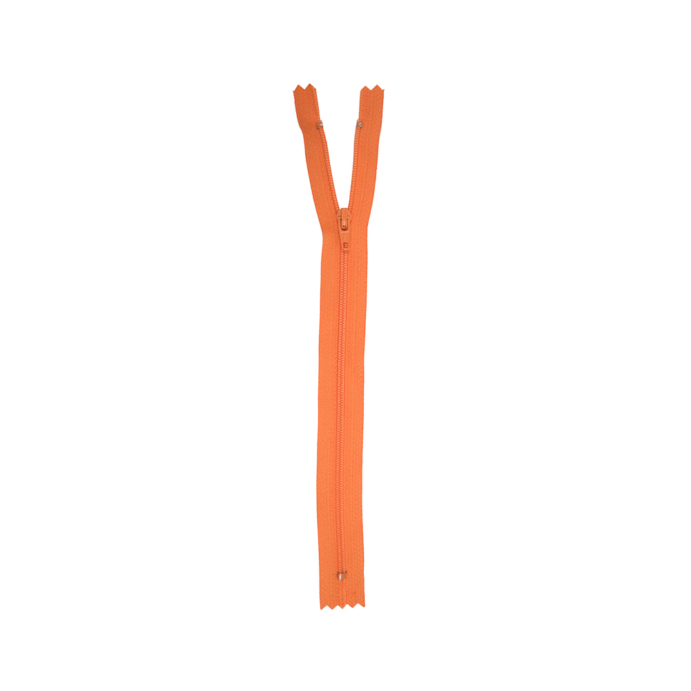 Regular Zipper 9″ by YKK – 006 Medium Orange Regular Zipper 9″ by YKK – 006 Medium Orange