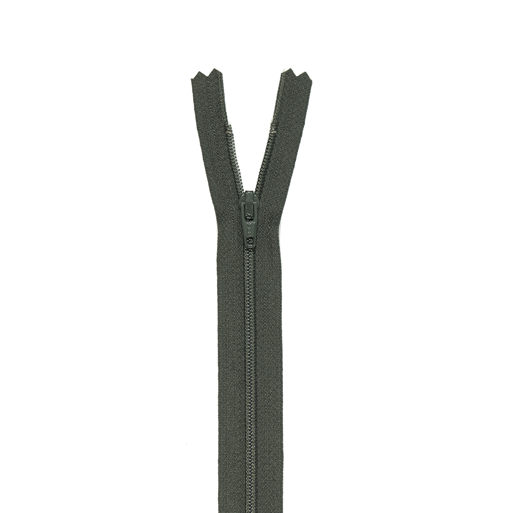 Regular Zipper 9″ by YKK – Greyish Olive Regular Zipper 9″ by YKK – Greyish Olive