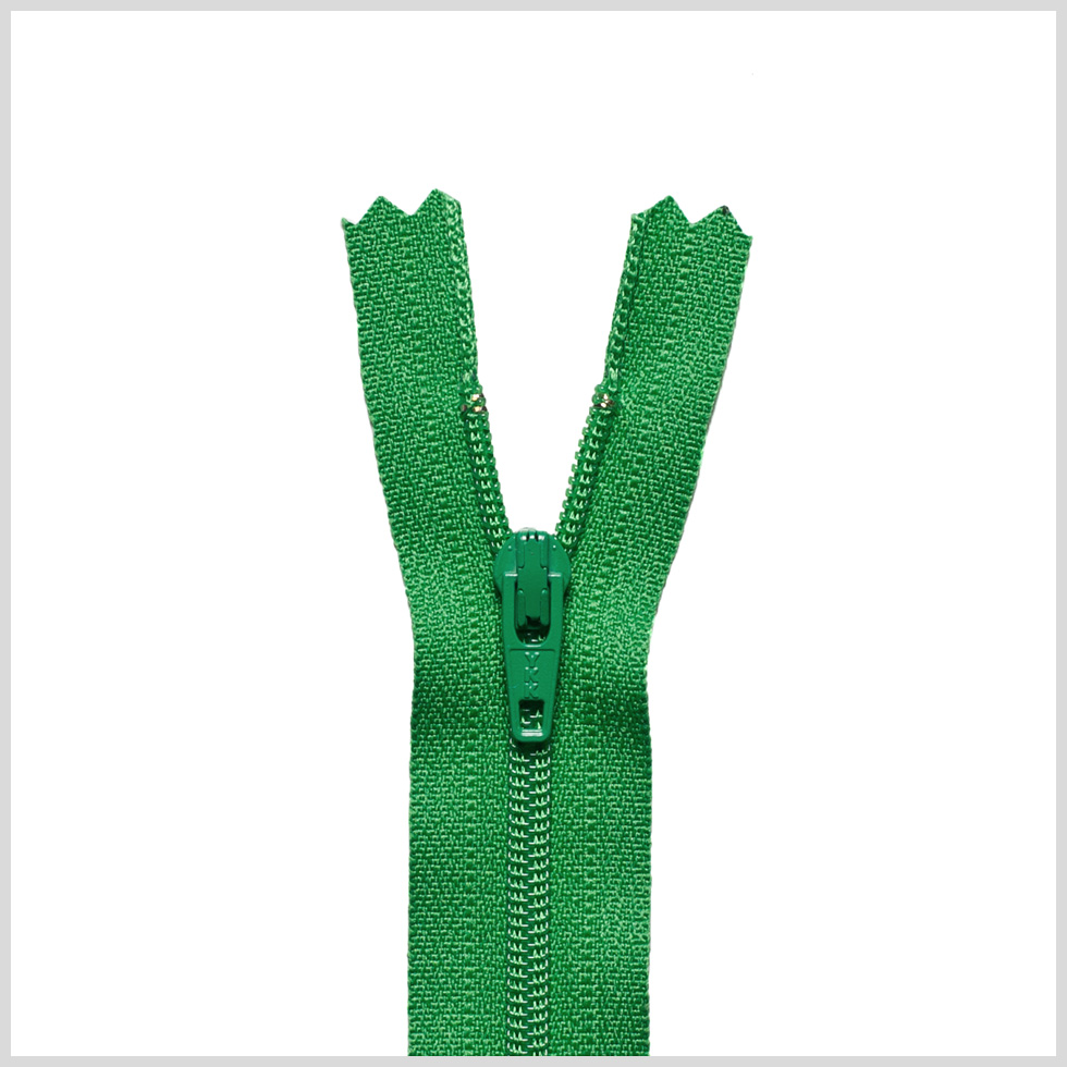 Regular Zipper 9″ by YKK – 151 Grass Regular Zipper 9″ by YKK – 151 Grass