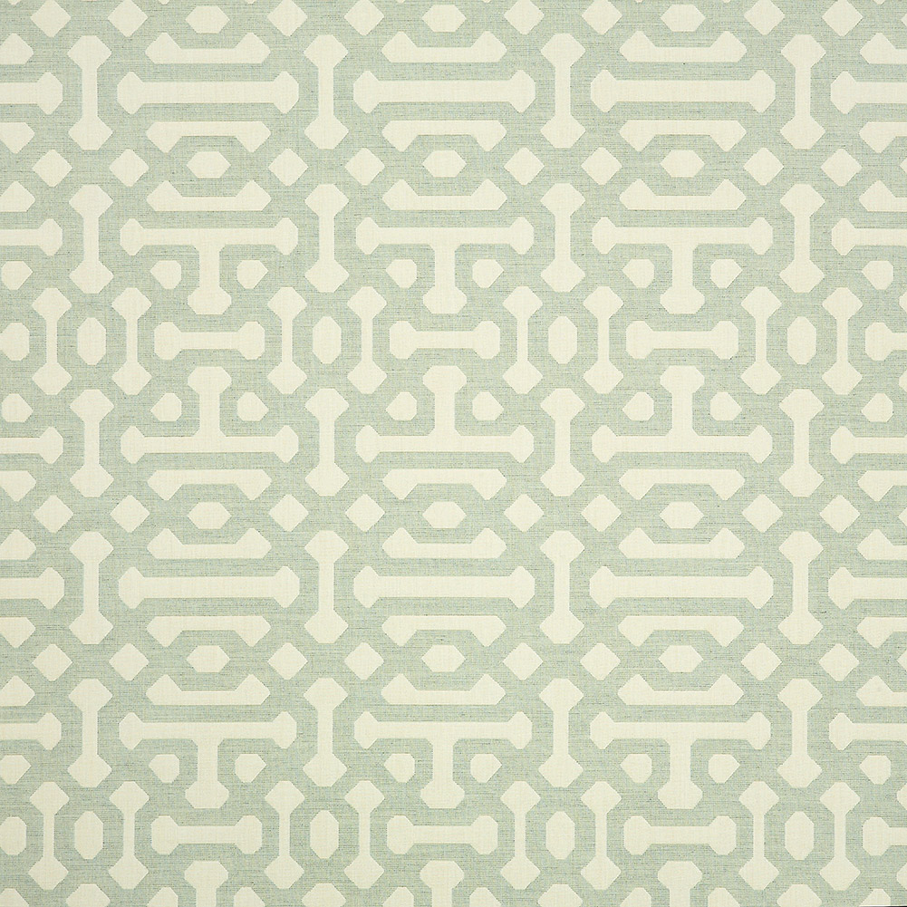 Fretwork Upholstery Woven by Sunbrella – Mist Latticework Fretwork Upholstery Woven by Sunbrella – Mist Latticework