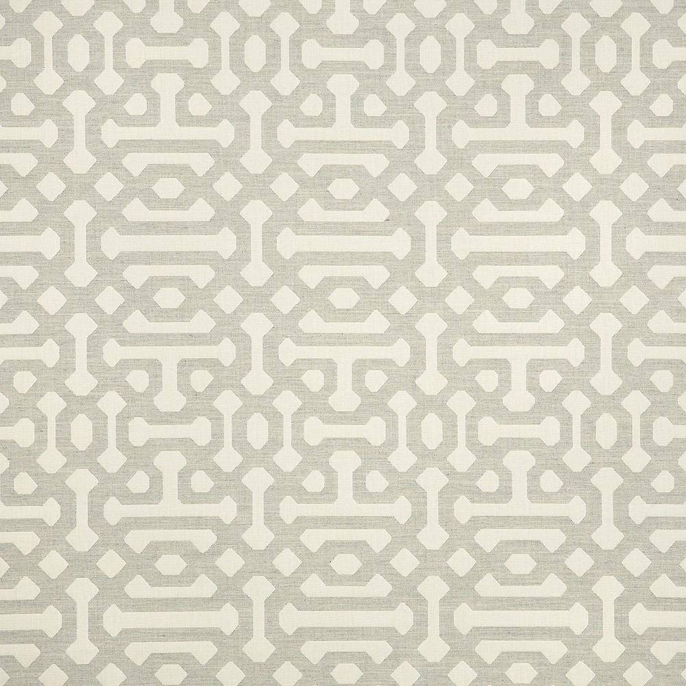 Fretwork Upholstery Woven by Sunbrella – Pewter Latticework Fretwork Upholstery Woven by Sunbrella – Pewter Latticework