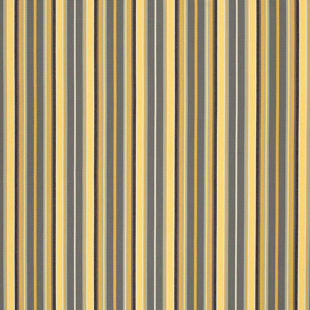 Foster Upholstery Woven by Sunbrella – Metallic Gray and Yellow Stripes Foster Upholstery Woven by Sunbrella – Metallic Gray and Yellow Stripes