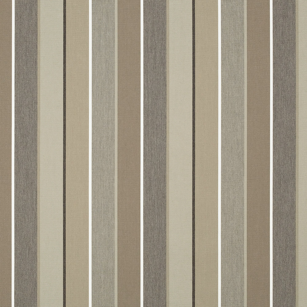 Milano Upholstery Woven by Sunbrella – Char Gray and Beige Stripes Milano Upholstery Woven by Sunbrella – Char Gray and Beige Stripes