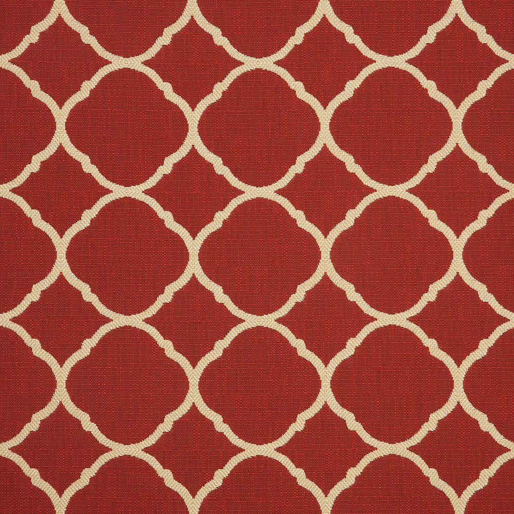 Accord Upholstery Woven by Sunbrella – Crimson Quatrefoil Accord Upholstery Woven by Sunbrella – Crimson Quatrefoil