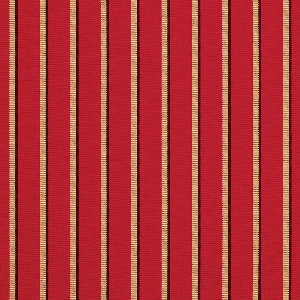 Hardwood Upholstery Woven by Sunbrella – Crimson and Beige Shadow Stripes Hardwood Upholstery Woven by Sunbrella – Crimson and Beige Shadow Stripes