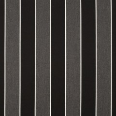 Peyton Upholstery Woven by Sunbrella – Granite Gray and Black Awning Stripes Peyton Upholstery Woven by Sunbrella – Granite Gray and Black Awning Stripes