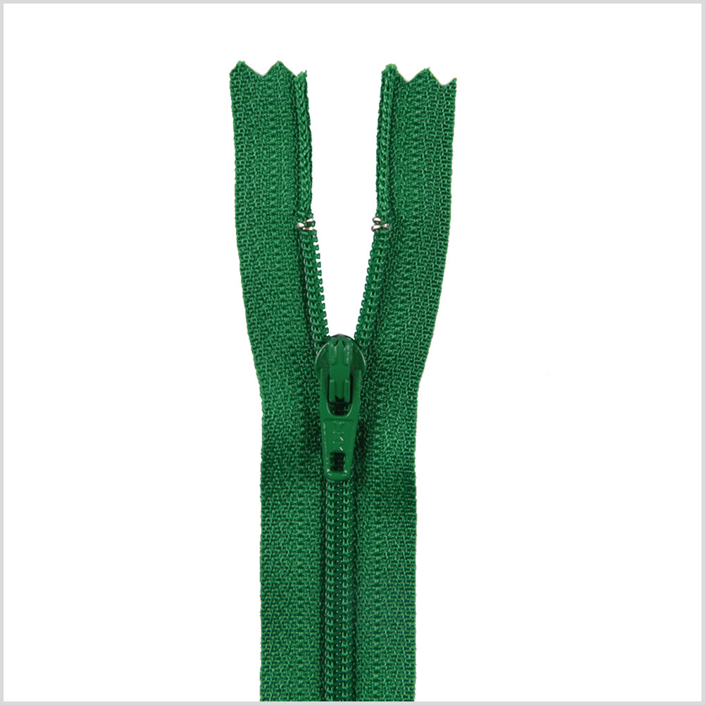 Regular Zipper 9″ by YKK – 876 Green Regular Zipper 9″ by YKK – 876 Green