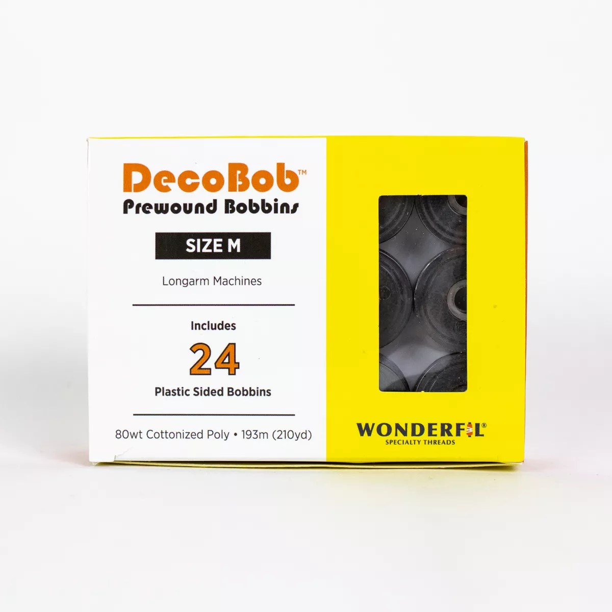 DecoBob™ Pre-Wound Longarm Bobbins DBLM-122 - Dark Grey