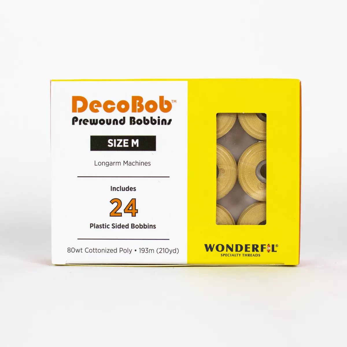 DecoBob™ Pre-Wound Longarm Bobbins DBLM-138 - Soft Gold