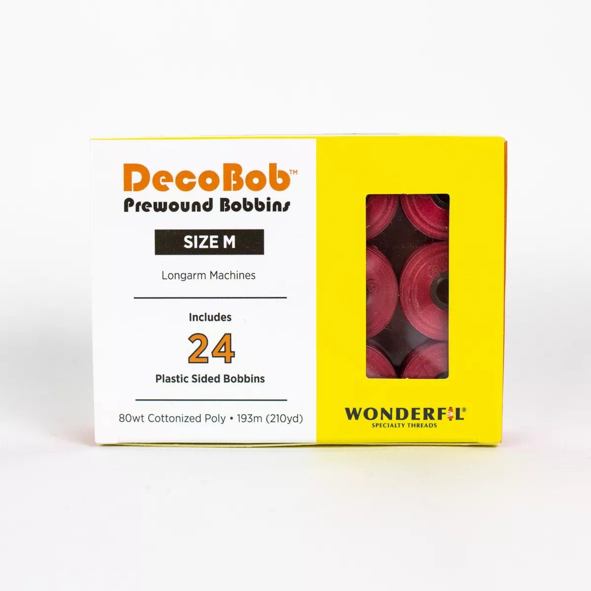 DecoBob™ Pre-Wound Longarm Bobbins DBLM-209 - Raspberry