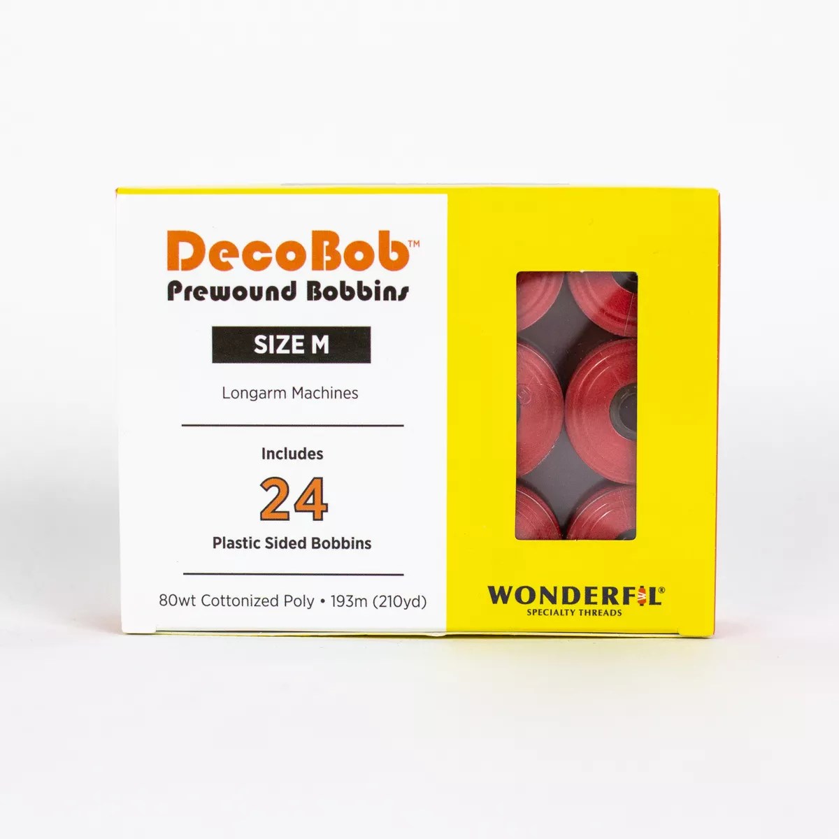 DecoBob™ Pre-Wound Longarm Bobbins DBLM-202 - Red