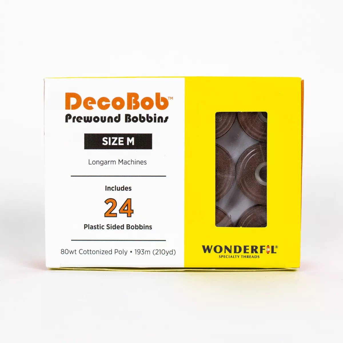 DecoBob™ Pre-Wound Longarm Bobbins DBLM-403 - Brown