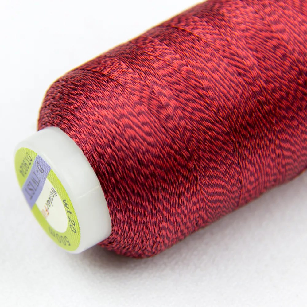 D-Twist™ 20wt Twisted Rayon Thread DT81 - Red/Wine