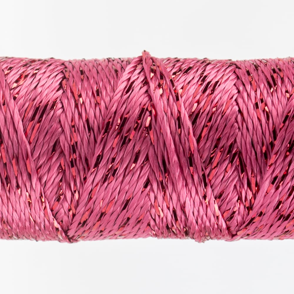 Sue Spargo Dazzle™ 8wt Rayon with Metallic Thread SSDZ1106 - Raspberry Wine