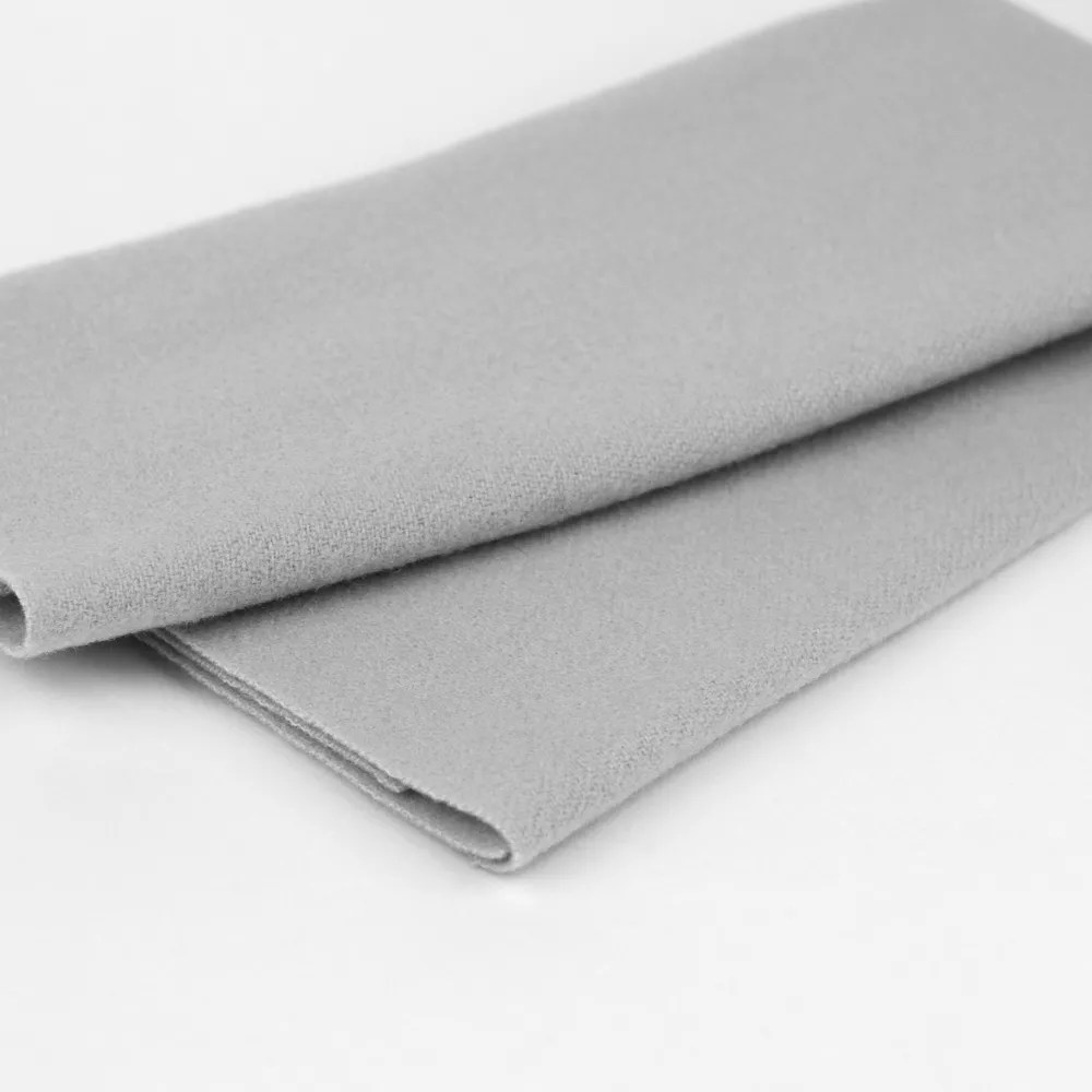 Merino Wool Fabric: Sue Spargo LN01 – Pearl Grey Merino Wool Fabric: Sue Spargo LN01 – Pearl Grey