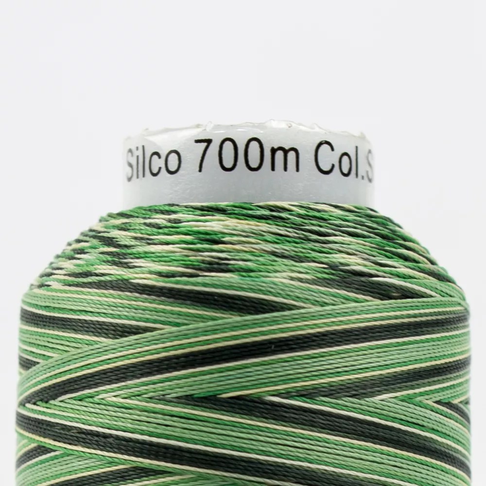 Silco™ 35wt Lint-Free Cotton Thread SCM08 - Greens/Tan