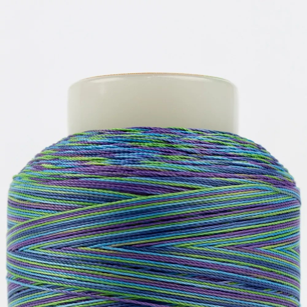 Silco™ 35wt Lint-Free Cotton Thread SCM17 - Purple/Blue/Green