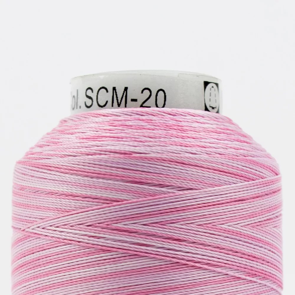 Silco™ 35wt Lint-Free Cotton Thread SCM20 - Light Pink/Pink
