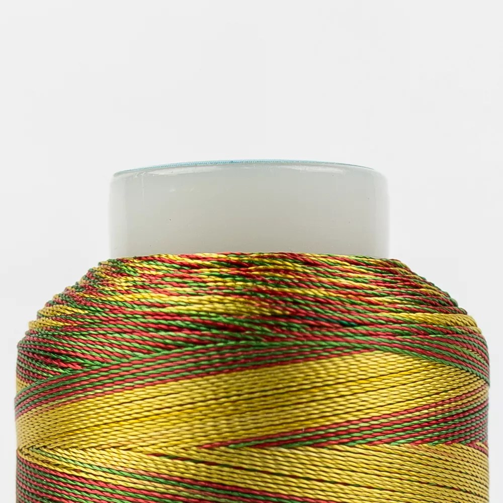 Mirage™ 30wt Rayon Thread MR27 - Green Honey Red