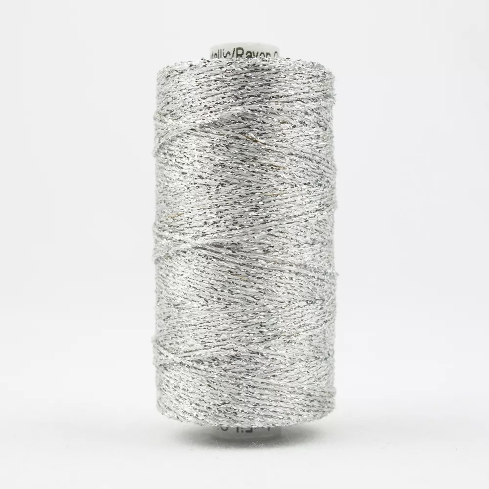 Sizzle™ – 4ply Rayon with Metallic Thread SX1-Silver Sizzle™ – 4ply Rayon with Metallic Thread SX1-Silver