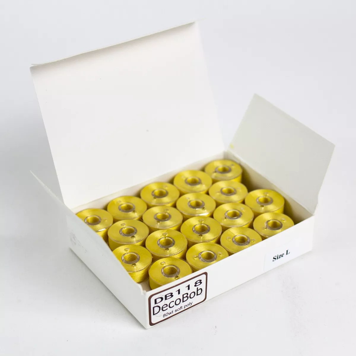 DecoBob™ Pre-Wound Longarm Bobbins L Size DBLL-118- Soft Yellow DecoBob™ Pre-Wound Longarm Bobbins L Size DBLL-118- Soft Yellow