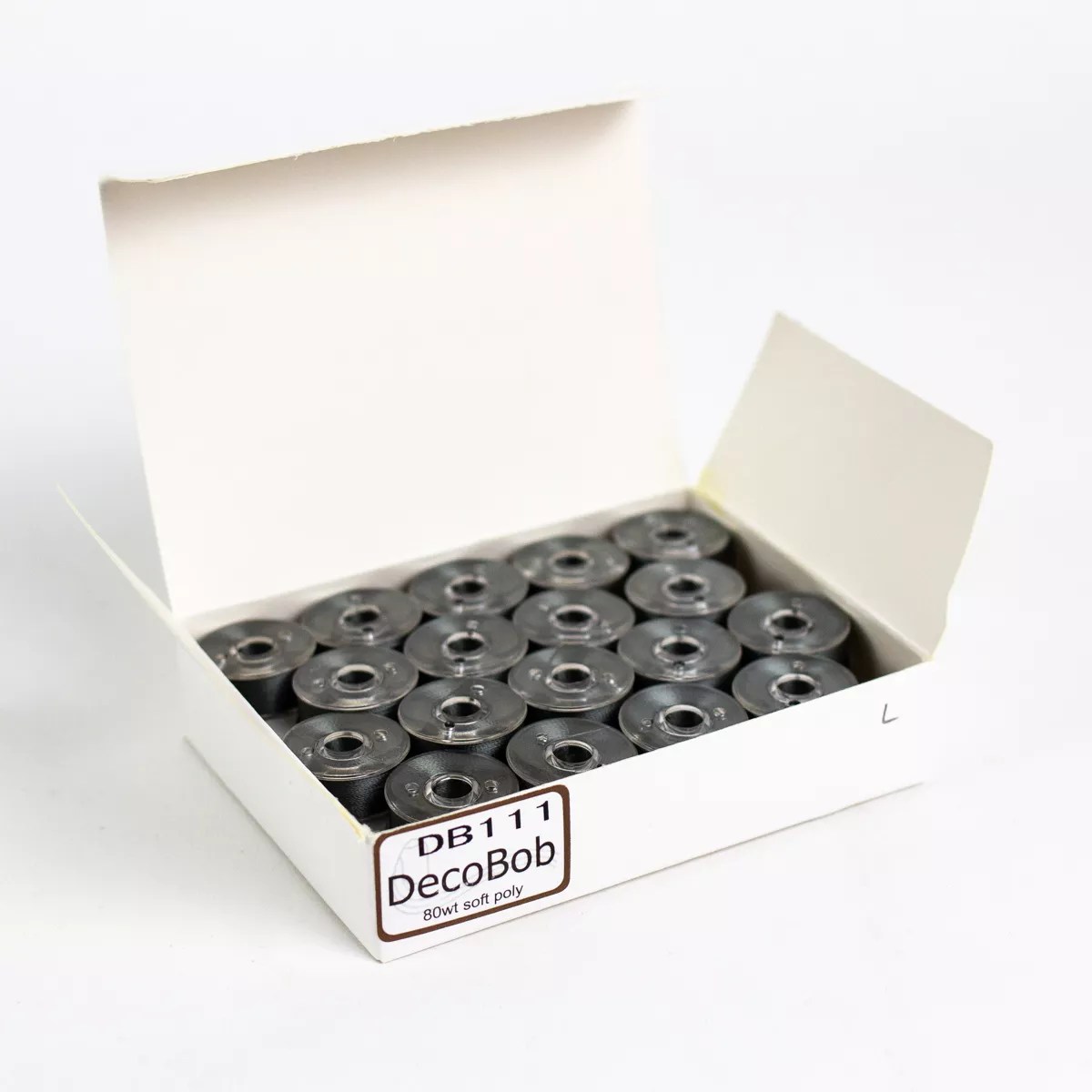 DecoBob™ Pre-Wound Longarm Bobbins L Size DBLL-111- Metal Grey DecoBob™ Pre-Wound Longarm Bobbins L Size DBLL-111- Metal Grey