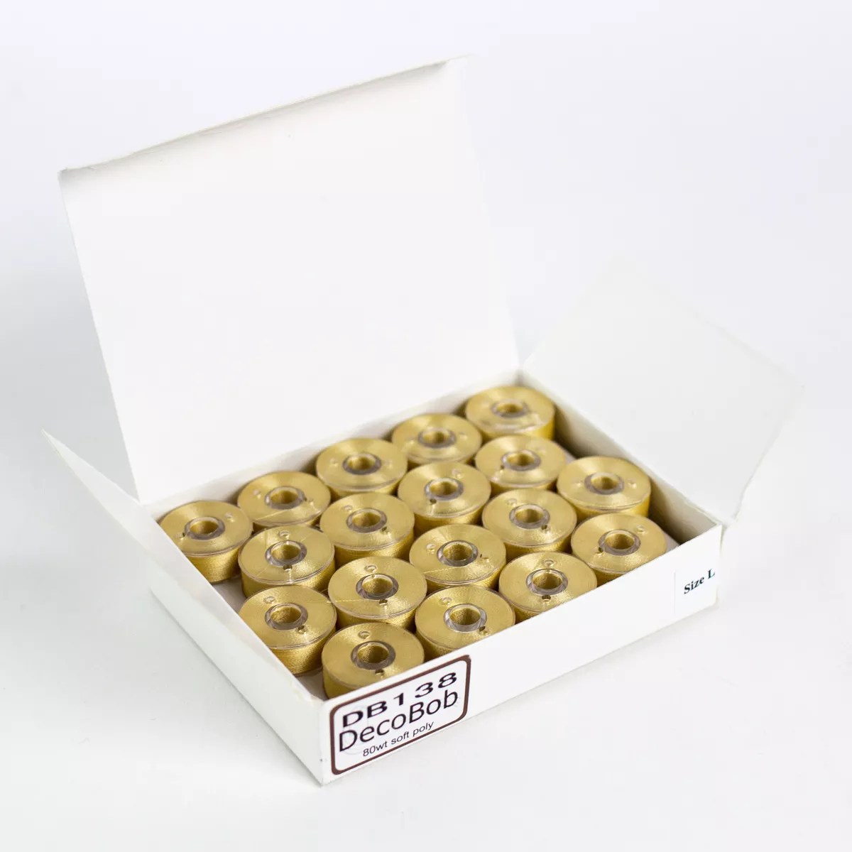 DecoBob™ Pre-Wound Longarm Bobbins L Size DBLL-138- Soft Gold DecoBob™ Pre-Wound Longarm Bobbins L Size DBLL-138- Soft Gold